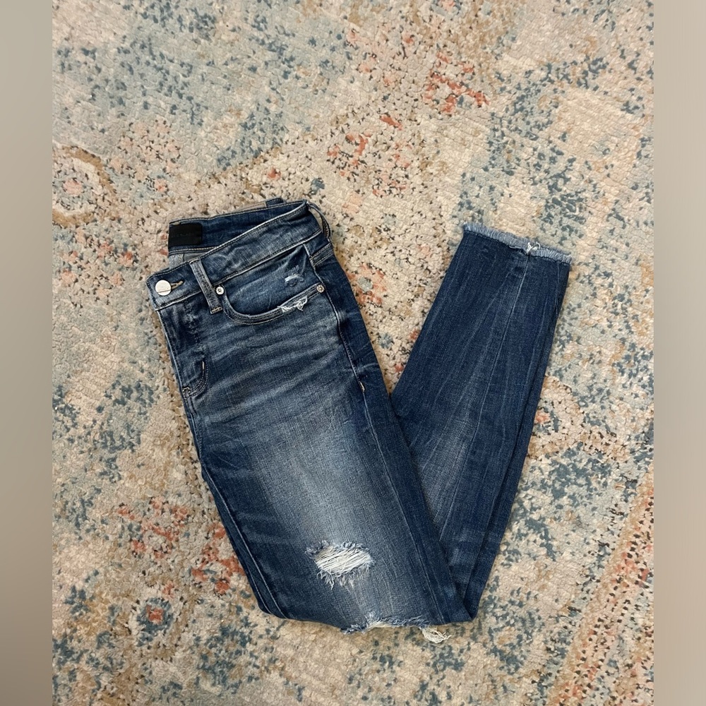 Buckle Black Skinny Ankle Fit No. 53 Womens Size 25